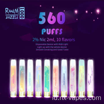 Grosir populer 6ml Randm Dazzle Disposable Vape Pen